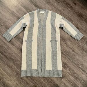 The great striped duster sweater